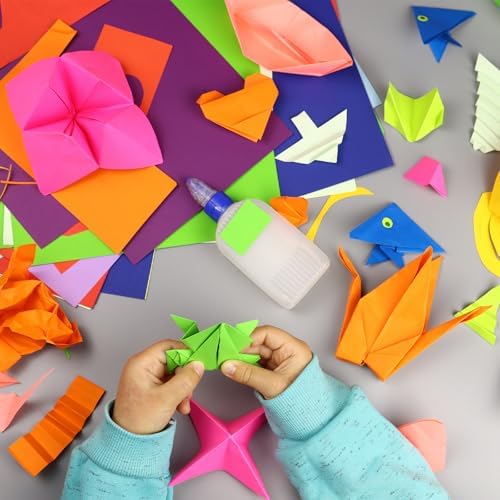 300 Sheets Origami Paper 25 Color Double Sided Origami Paper 6x6 | 6" Square Oragami Paper Easy to Fold, tear-resistant, Holds Crisp Creases, Crafts for Handmade Projects Great