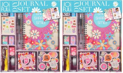 JOiFULi DIY Journal Set for Girls Gifts Ages 8 9 10 11 12 13 Years Old and Up (Pack of 2)