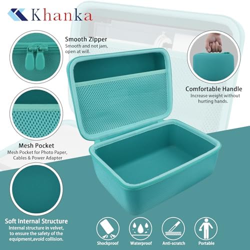 khanka Case Compatible with M110 M100 M200 Liene 4x6'' Photo Printer, Wi-Fi Picture Printer,Case Only(Blue)