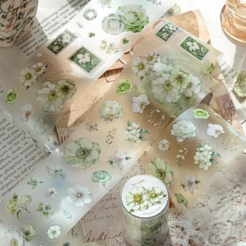 Kesari PET Tape Stickers for Scrapbooking Supplies, Journal Stickers for Journaling