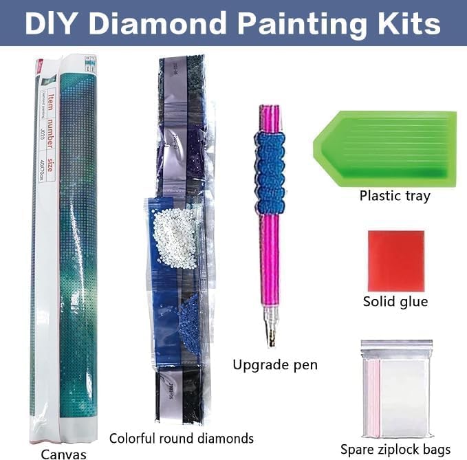 Ekuxom Forest Bear Diamond Art Kits for Adults-Animal Diamond Painting