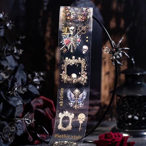 Gothic PET Tape Stickers for Scrapbooking, Frames Journal Stickers for DIY