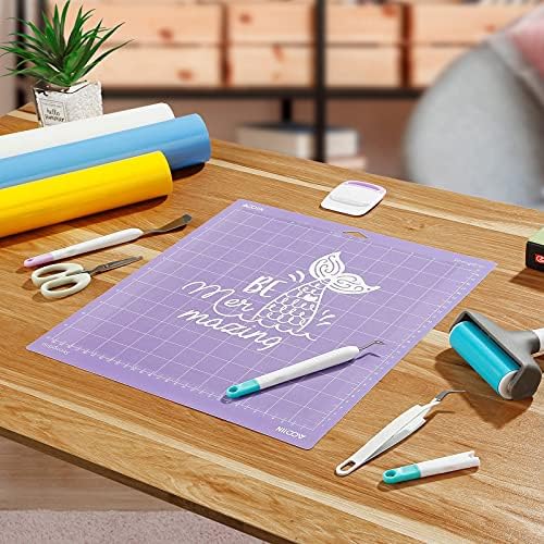 AOOIIN 12 x 12 inch Cutting Mat for Cricut Explore 5/4/3/Air 2/Air/One/Maker 4/Maker 3/Maker Adhesive Non-Slip Cut Mats Replacement Accessories for Cricut, 3 Pack