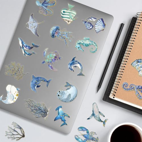 50Pcs Ocean Animal Stickers