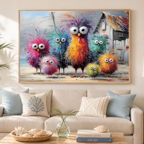 Chicken Diamond Art Kits for Adults,Chicken Coop Diamond Painting 12X16In