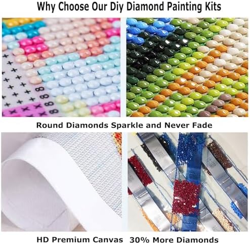 Black Cat Diamond Art Kits for Adults, 5D Wild Flower Cat Diamond Painting