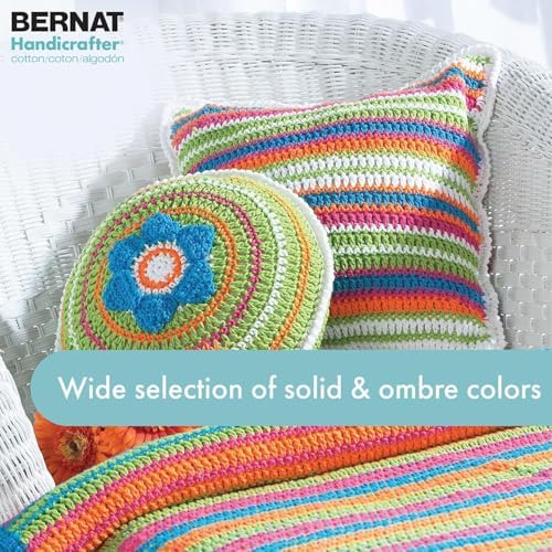 Bernat Softee Cotton Yarn for Crocheting Soft, Black, 3-Pack