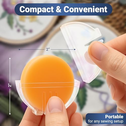 Thread Wax and Thread Conditioner (2pk) - Contains Beeswax for Sewing and Gloss Threads Waxer. Magic Conditioner for Hand Sewing Embroidery. Hand Quilting Supplies to Strengthen and Reduce Knots