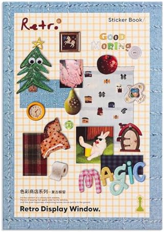 Girl's Korean Sticker Book, Food and Daily Life Theme - 1300+ Cute Dream Style Foodie Stickers, for DIY Scrapbooking Journaling Handbook Decoration Vintage