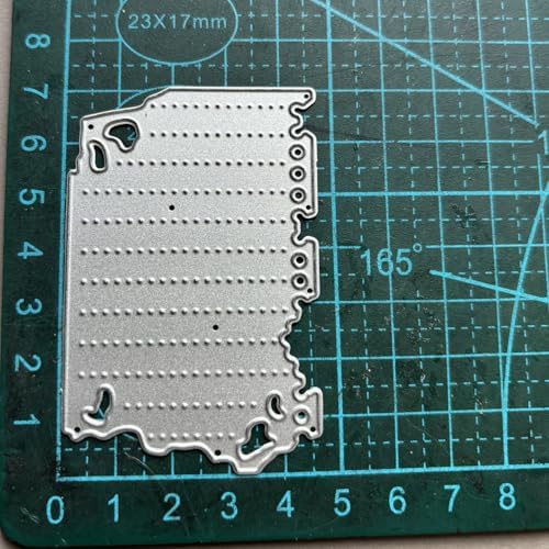 LZBRDY Vintage Charm Lace Frame Die-Cut - Carbon Steel Crafting Dies for Scrapbooking, Card Making, Greeting Cards and Journaling Supplies (Mini Loose-Leaf Frame 2.8 x 1.8 in)
