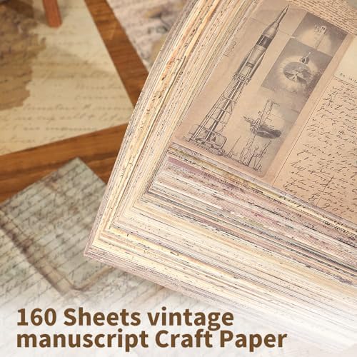 icceemee 160 Sheets of pinstripe Scrapbook Paper, journaling Scrapbook Supplies Craft Collage Paper Set, Junk Journal Bullet Journal Poster Room Decor for Card Making Decorative Gifts