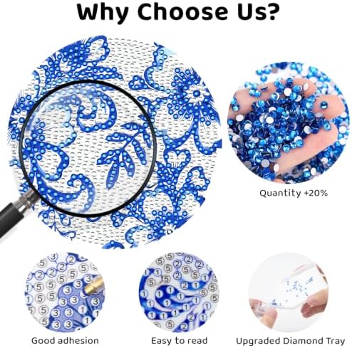 Diamond Art Coasters Kit with Holder, Diamond Painting Kits for Adults