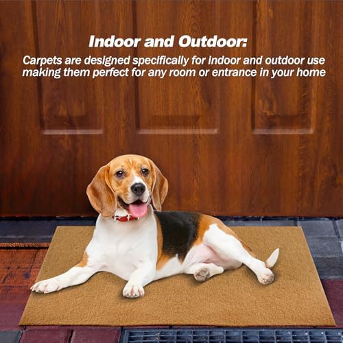 Blank Door Mat for Crafting and Painting, Artificial Coir Doormat Outdoor, Non-Slip Rubber Backing Welcome Mat for Indoor/Outdoor Front Porch Entryway (30x17 Inch)