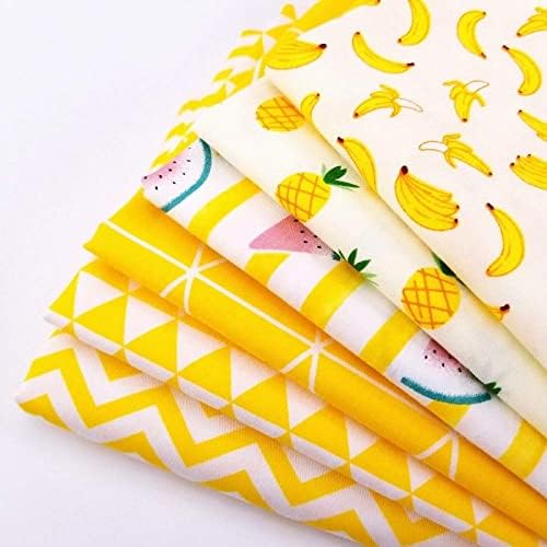 Aubliss 50pcs 100% Cotton Fabric Bundle 10" x 10" PreCut Fat Squares Sheets