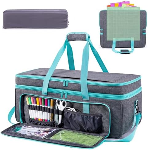 Double Layer Carrying Case for Cricut Maker 4/3, Explore Air 2/3/4 Die Cut