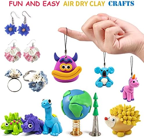 Air Dry Clay, 36 Colors Modeling Clay Kit with 3 Sculpting Tools, Magic Foam Clay for Kids and Adults, DIY Molding Clay Gift for Boys and Girls (Pack of 3)