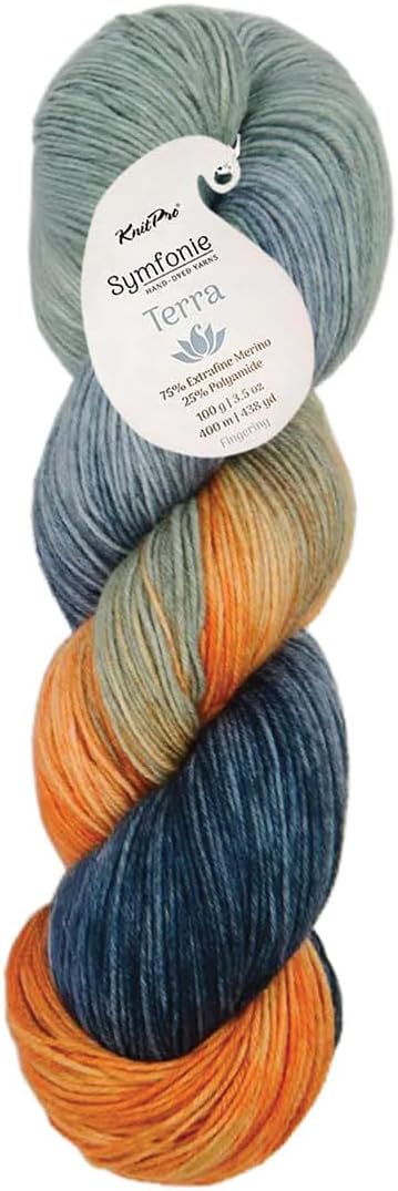 KnitPro Symfonie Fingering Weight Merino Wool Yarn 100g, Newyork Newyork
