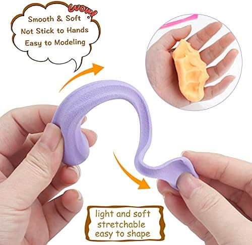 Air Dry Clay Kit for Kids – 64 Colors 15g Each, Non-Toxic Modeling Clay Set