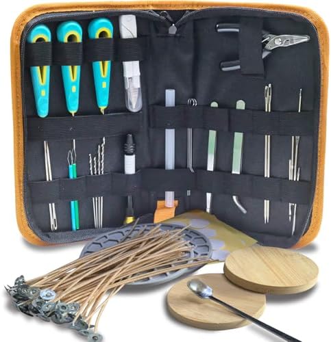 DiaWiew Beginners Candle Making Kit for Adults, Wick Needle for Candle Making for Punching and Inserting Candle Molds Wicks, Candle Making Tools Perfect to Silicone Molds with No Holes for Wicks