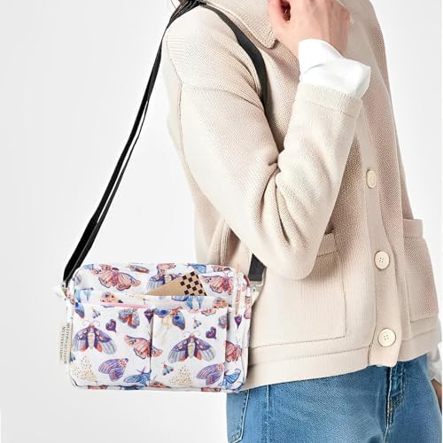 Multiple Pockets Portfolio Organizer with Zippered,Storage Pencil Pouch Bag