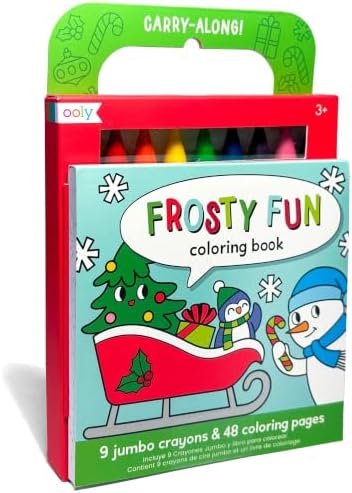 Ooly Carry Along Coloring Book for Kids, 48 Pages – Frosty Fun