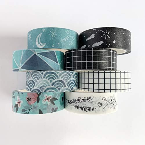 16 Rolls Washi Tape Set for Journaling, Scrapbooking & Decorative Crafts