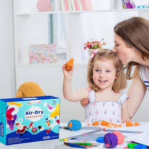 Aestd-ST Air Dry Clay 156 Colors, Modeling Clay for Kids, DIY Magic Clay