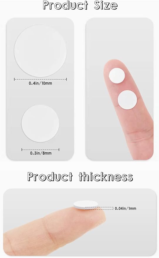 ACFELLE 10 Sheet Foam Round Dots Double-Sided Adhesive 3D Craft Foam Tape for DIY Handmade Crafts,Card Making Or Office Supplies,1000 Pieces,2 Sizes (0.3 inch & 0.4 inch)