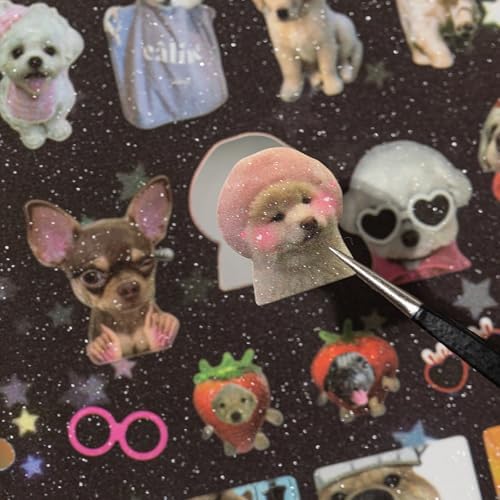 Dog Sticker Book with Meme Stickers 30 Pages Over 800 Die Cut Stickers with 3 Coating Types for Scrapbook Journal and Planner Sticker Album with Premium Art Paper and Cute Design