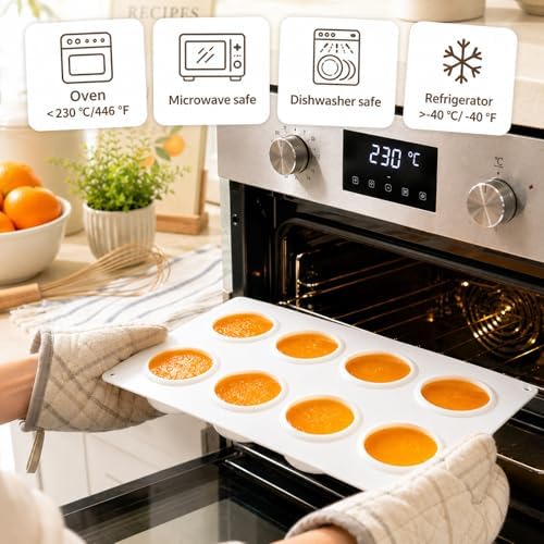3D Orange Mold, 8 Cavity Citrus Silicone Mold, Fruit Shaped Baking Mold