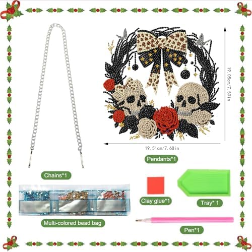 Halloween Hanging Diamond Art Kits for Adult Diamond Painting Kit Pendant