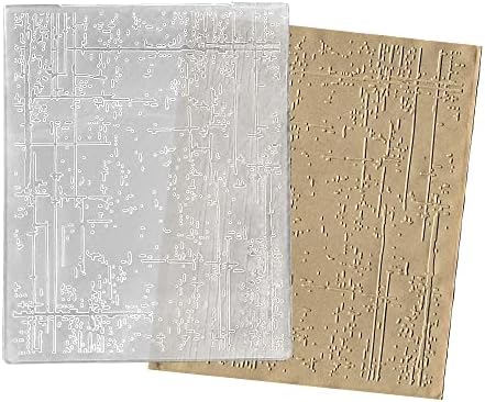 ALIBBON Irregular Background Plastic Embossing Folders for Card Making, Stripe Dots Background Embossing Folders for DIY Scrapbooking, Ink Marks Folders for Paper Craft Photo Album Decorations