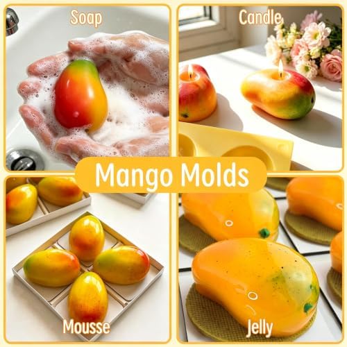 Mango Molds Silicone, Silicone Pastry Fruit Mold 10 Cavity