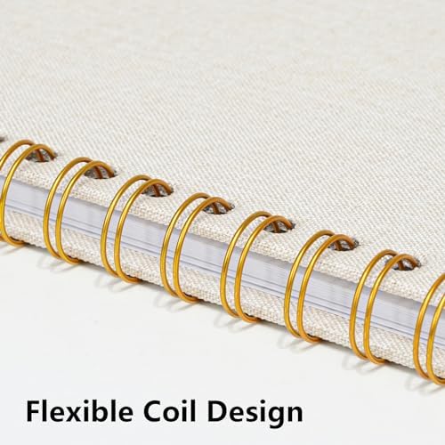 10x10 Inch Scrapbook DIY Photo Album, 40 Sheets (80 Pages), Beige