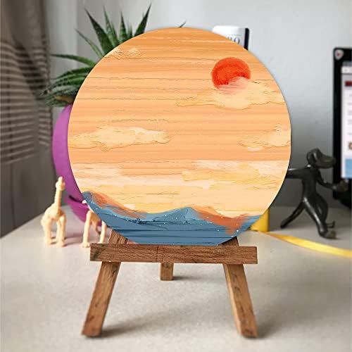 8 Pack Round 8 Inch Painting Canvas Panels