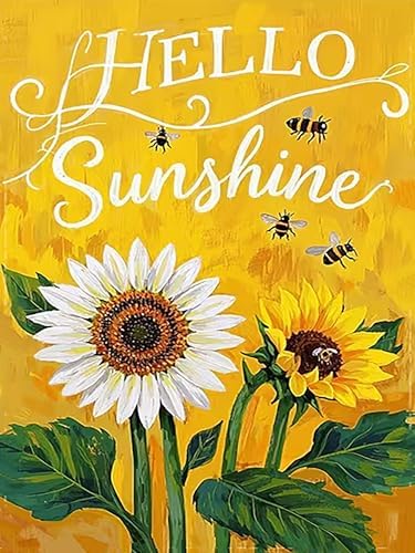 Xylogist Sunflower Diamond Art Kits for Adults 12x16 Inch