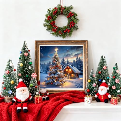 Xylogist Christmas Tree Diamond Art Kits for Adults 12x12Inch