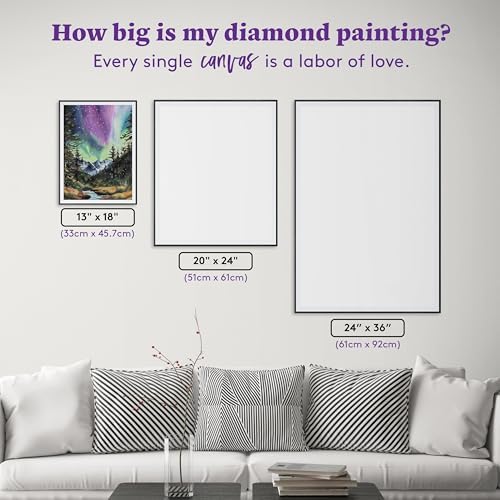 DIAMOND ART CLUB Lunar Reflections Diamond Art Kits for Adults