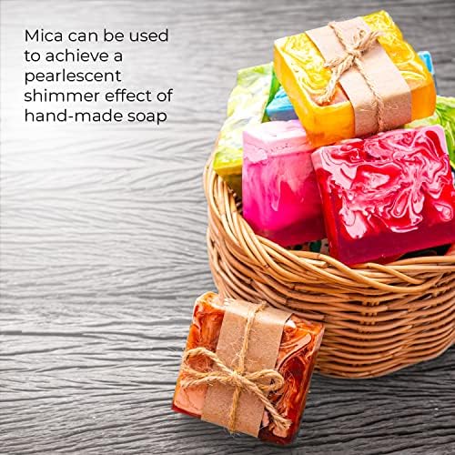 Mica Powder for Resin Coloring - 24 Colors Jars Pigment Powder for Nails