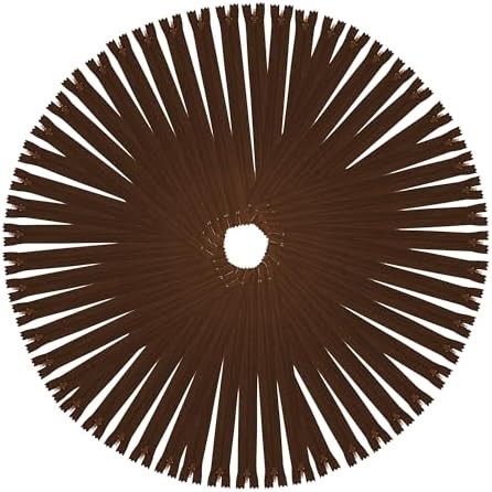 Mandala Crafts 85 PCs Dark Brown Assorted Lengths Nylon Zippers for Sewing