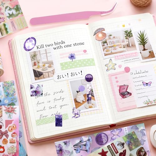 30 Sheets Japanese Sticker Book 990+ Vintage Aesthetic Scrapbook Journal Stickers Cute Korean Stickers for Journaling Scrapbooking Supplies Kawaii Sticker for Kids Adult DIYCosmtic Books