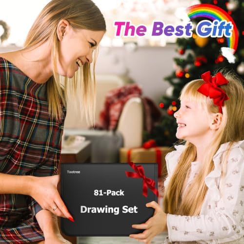 Taotree 81 Pack Art Supplies for Adults, Pro Art Kit Drawing Pencils Set