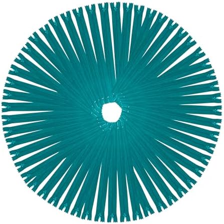 Mandala Crafts 85 PCs Teal Assorted Lengths Nylon Zippers for Sewing