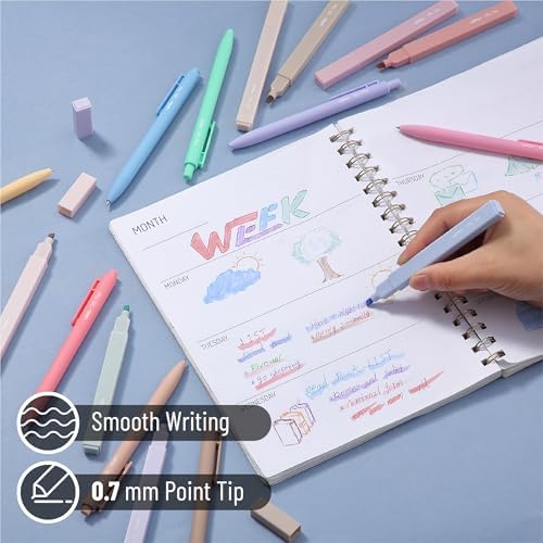 Mr. Pen- Aesthetic Highlighters and Gel Pens, 16 Pack