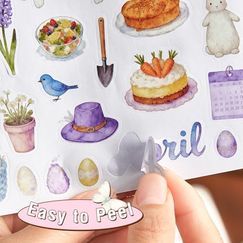 200+ PcsPlanner Holiday Seasonal Stickers Sheets for Women, Watercolor Style Stickers for Scapbooking Journal Calendar Monthly