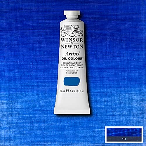 Winsor & Newton Artists' Oil Paint, 37ml Tube, Cobalt Blue Deep