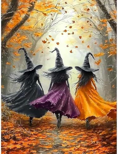 Diamond Art Kits for Adults, 5D Halloween Diamond Painting Kits 12x16 in