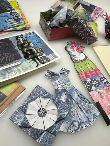 Yasutomo Origami Painted Paper Mishmash, with 6 Patterns and 24 Sheets, Size 5 7/8” Square, Arts and Crafts Supplies