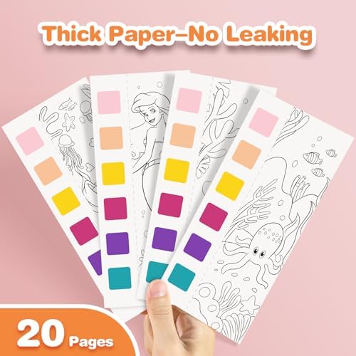 Kidcraft Paint with Water Coloring Books for Toddlers, 5 Pack
