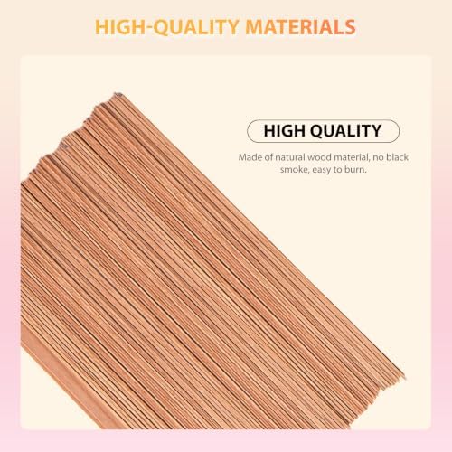Cherry Wood Wicks – Long-Lasting Flame, 180 Candles per Pack (0.5 mm Thick)